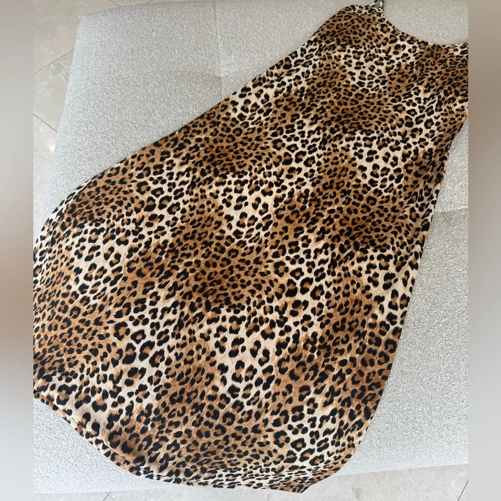 NWT Lisa Says Gah Leopard Print Slip Dress Size Small - Picture 7 of 8